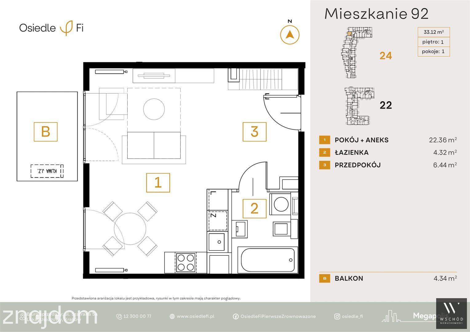 1 pokojowe mieszkanie + balkon | Promocja - zdjęcie 2