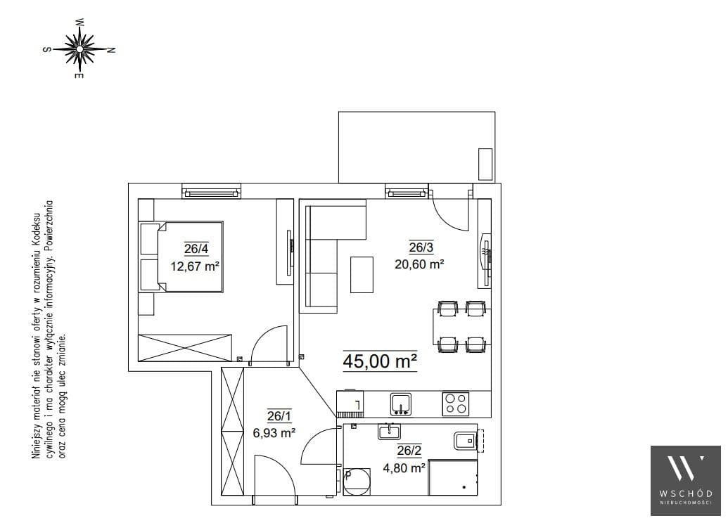 Gotowe 2 pokoje + balkon |Klimatyzacja - zdjęcie 3