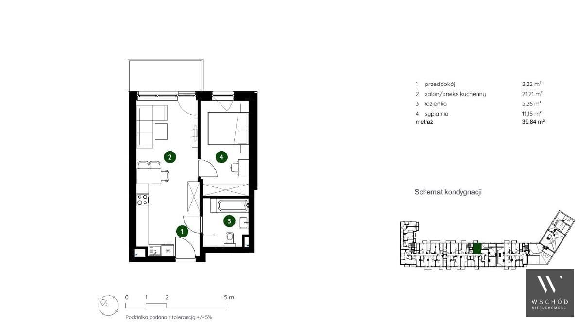 Złocień |2 pokoje + balkon | Promocja - zdjęcie 2