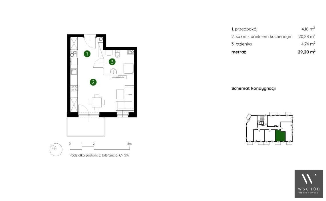 Przedsprzedaż| 1 pokojowe mieszkanie + balkon - zdjęcie 3