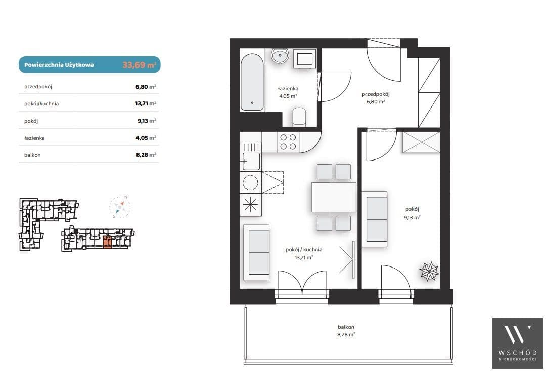 2 pokoje + duży balkon | Gotowe do odbioru - zdjęcie 3
