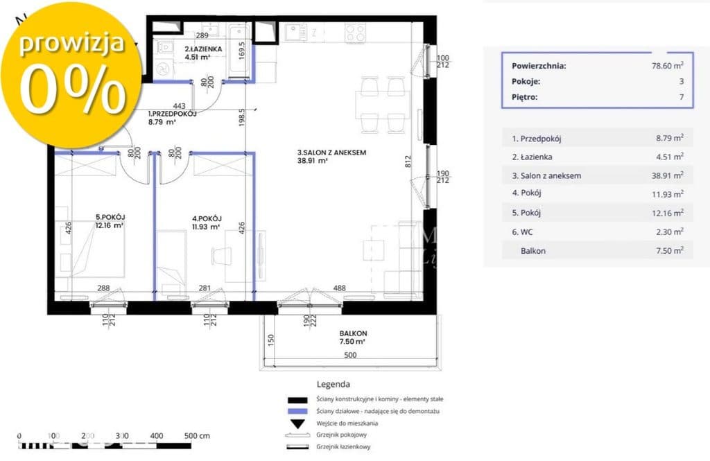 3-4 pok. I 78m² I Krzyki I gotowe I promocja - zdjęcie 8