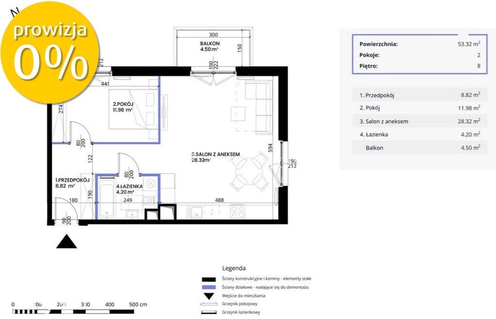 2 pok. I 53m² I Krzyki I gotowe I promocja - zdjęcie 8