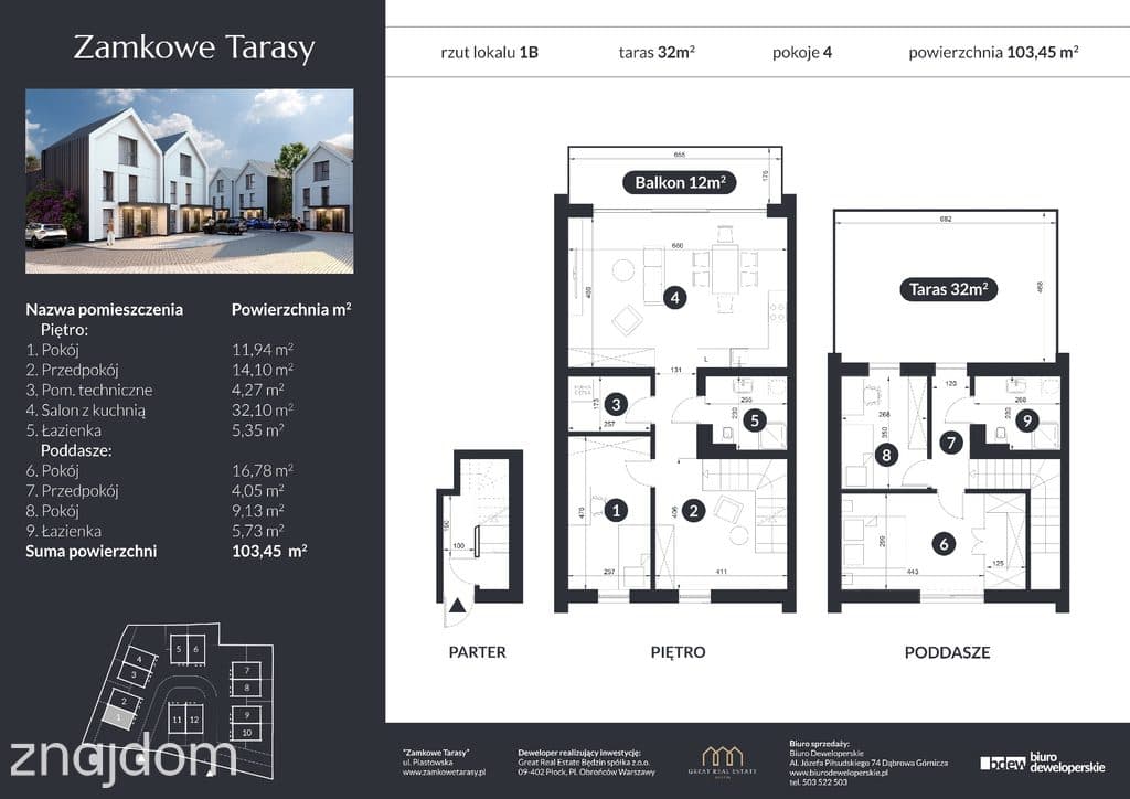 Dwupoziomowy apartament z tarasem 32m - zdjęcie 18