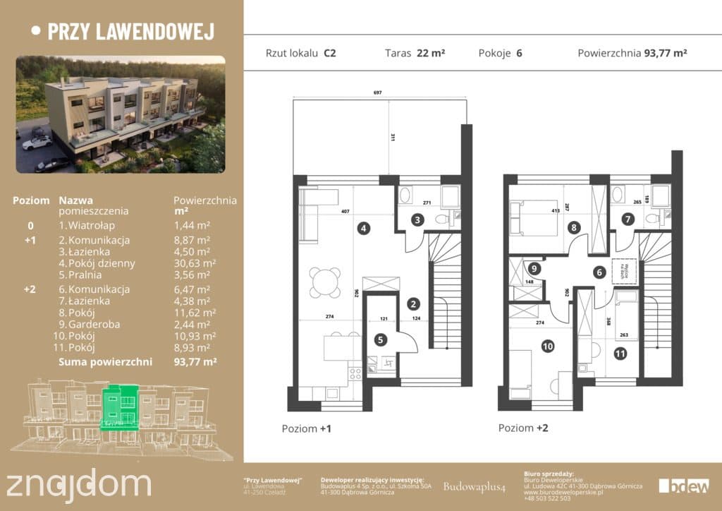 Dwupoziomowy apartament z przestronnym tarasem - zdjęcie 9
