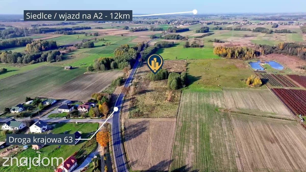 Potencjał inwestycyjny!3ha przy DK63 Siedlce-Łuków - zdjęcie 7
