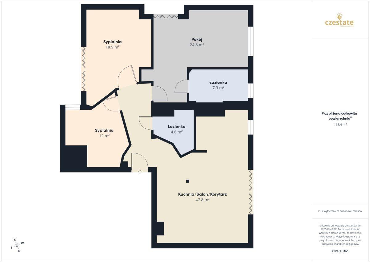 Przestronne 109 m² na zamkniętym osiedlu - zdjęcie 20