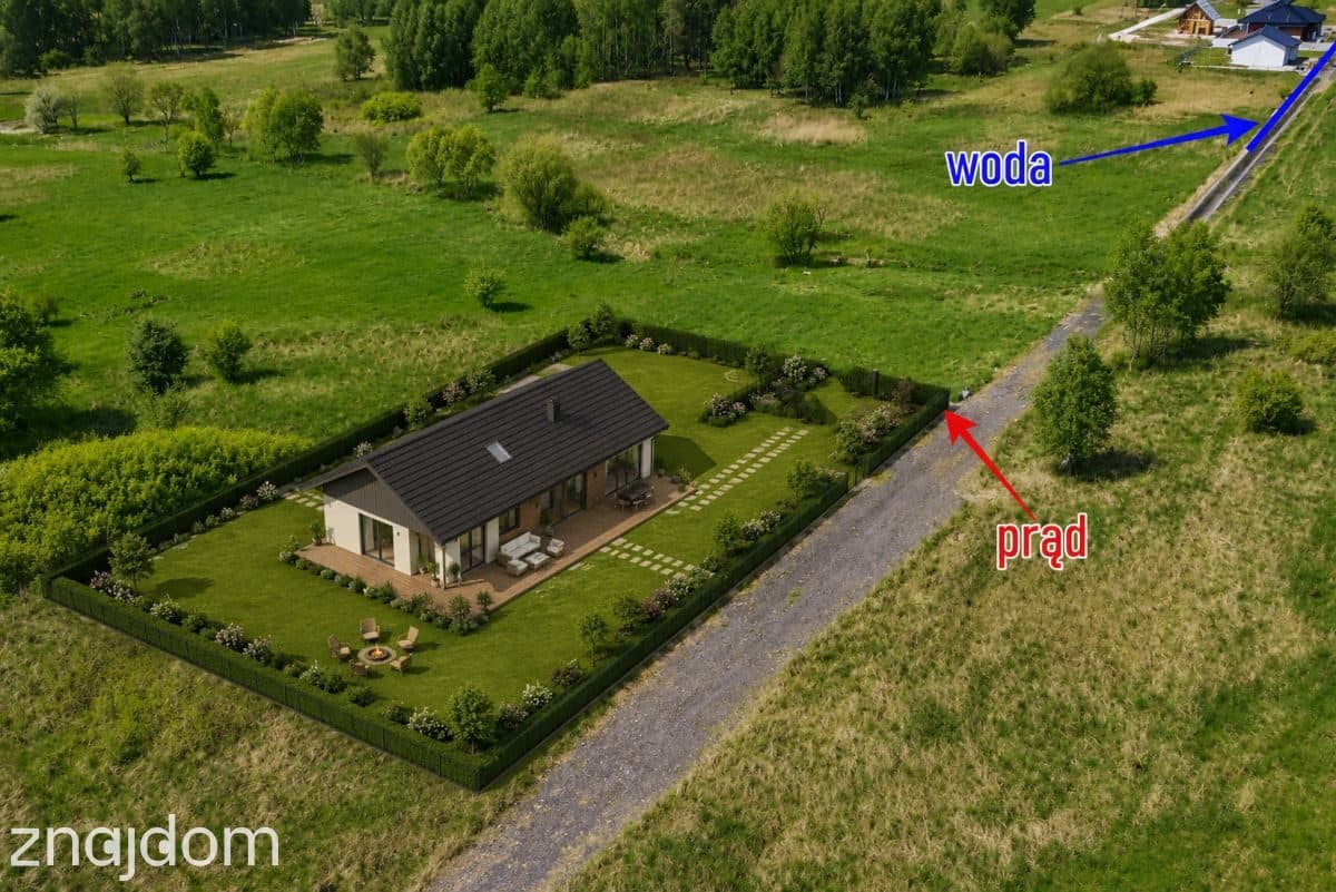 Działka budowlana 1163 m2 z ekspozycją południowa.