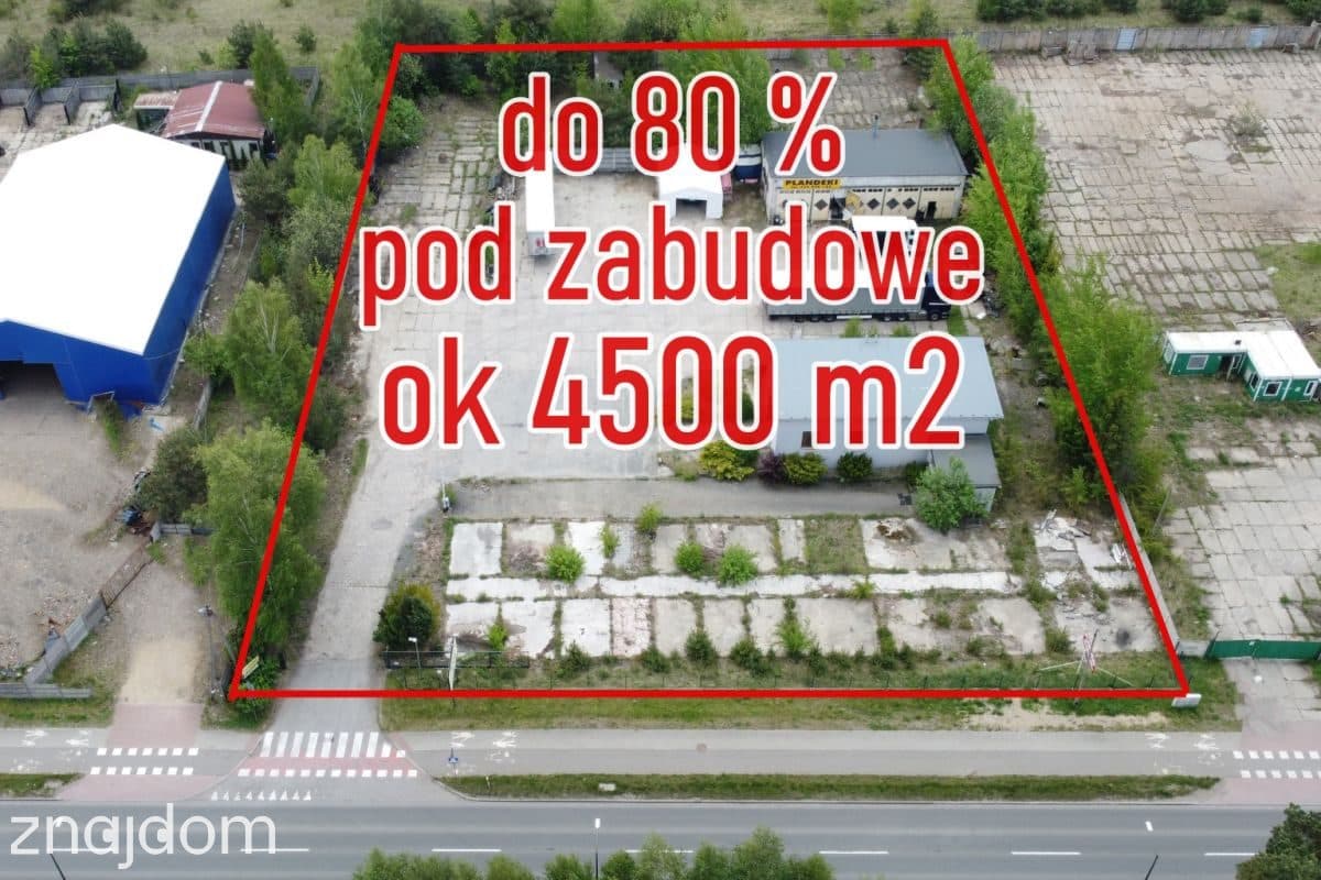 Działka przemysłowa 80% zabudowy 12m wysok DK46