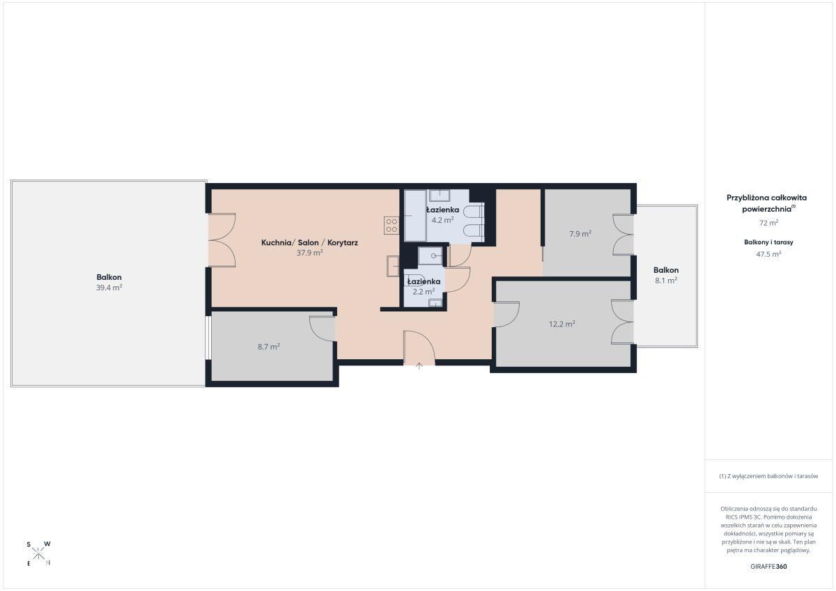 Rodzinny apartament na Woli I 40m2 taras - zdjęcie 20