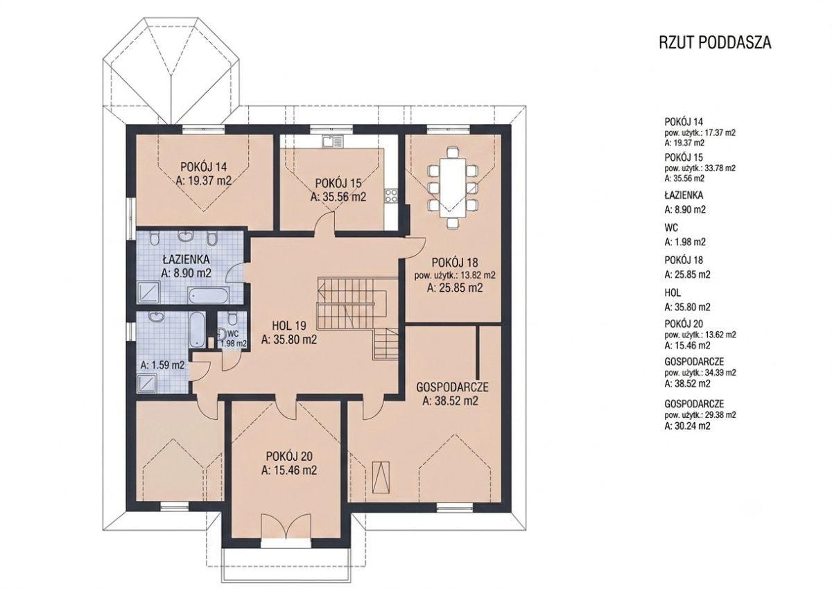 Duży dom wolnostojący 328 m2 – działka 1699 m2 - zdjęcie 9