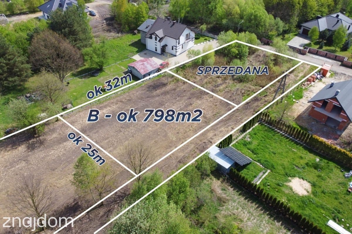 Spokojna okolica. Działka 798 m2 z WZ Częstochowa