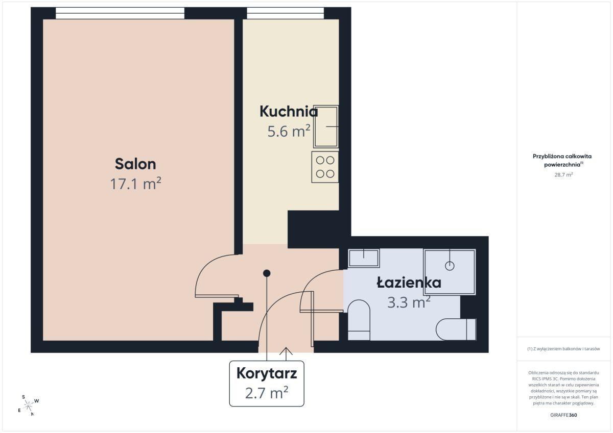 Kawalerka w centrum Zawiercia | 30 m² | 3 piętro - zdjęcie 16