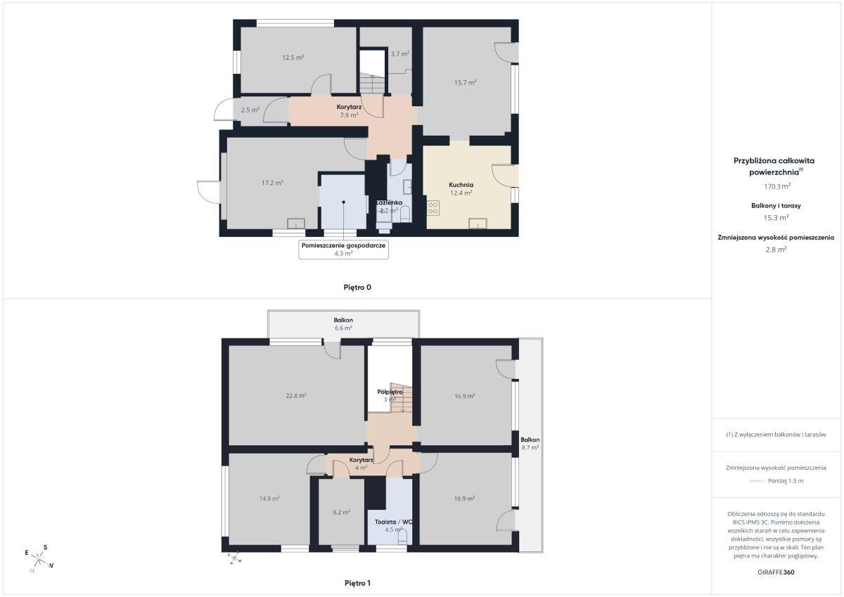 Dom wolnostojący 170 m² | 6 pokoi | 405 m² działki - zdjęcie 20