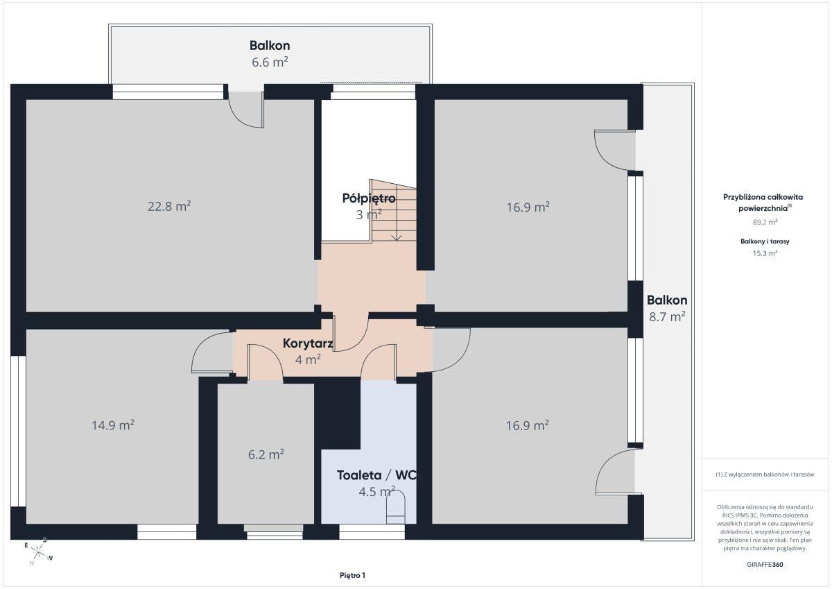 Dom wolnostojący 170 m² | 6 pokoi | 405 m² działki - zdjęcie 19