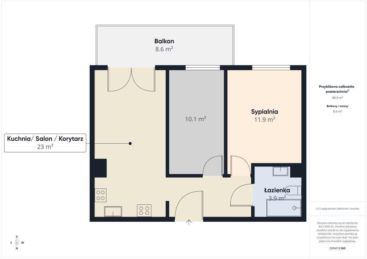 3 pokojowy apartament z miejscem parkingowym! - zdjęcie 20