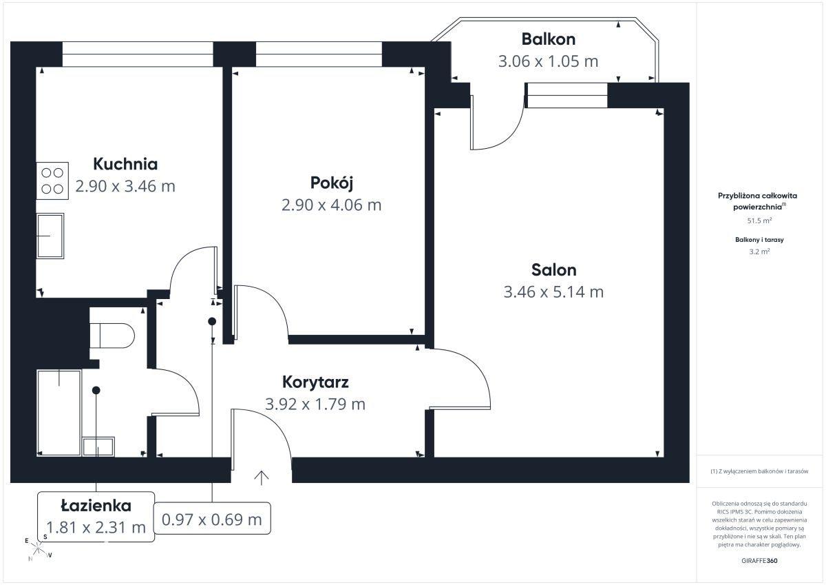 2 duże pokoje| balkon | Osiedle Odrodzenia - zdjęcie 18