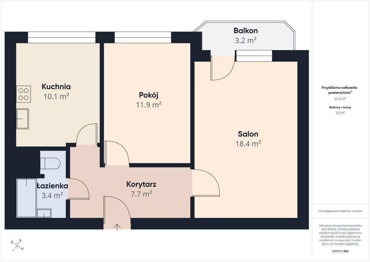 2 duże pokoje| balkon | Osiedle Odrodzenia - zdjęcie 17