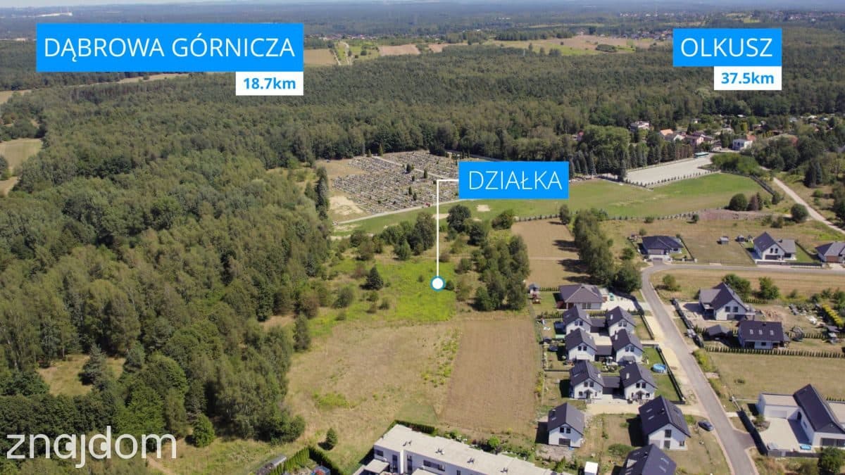 Działka budowlana Jaworzno ul. Lawendowa 1401m2