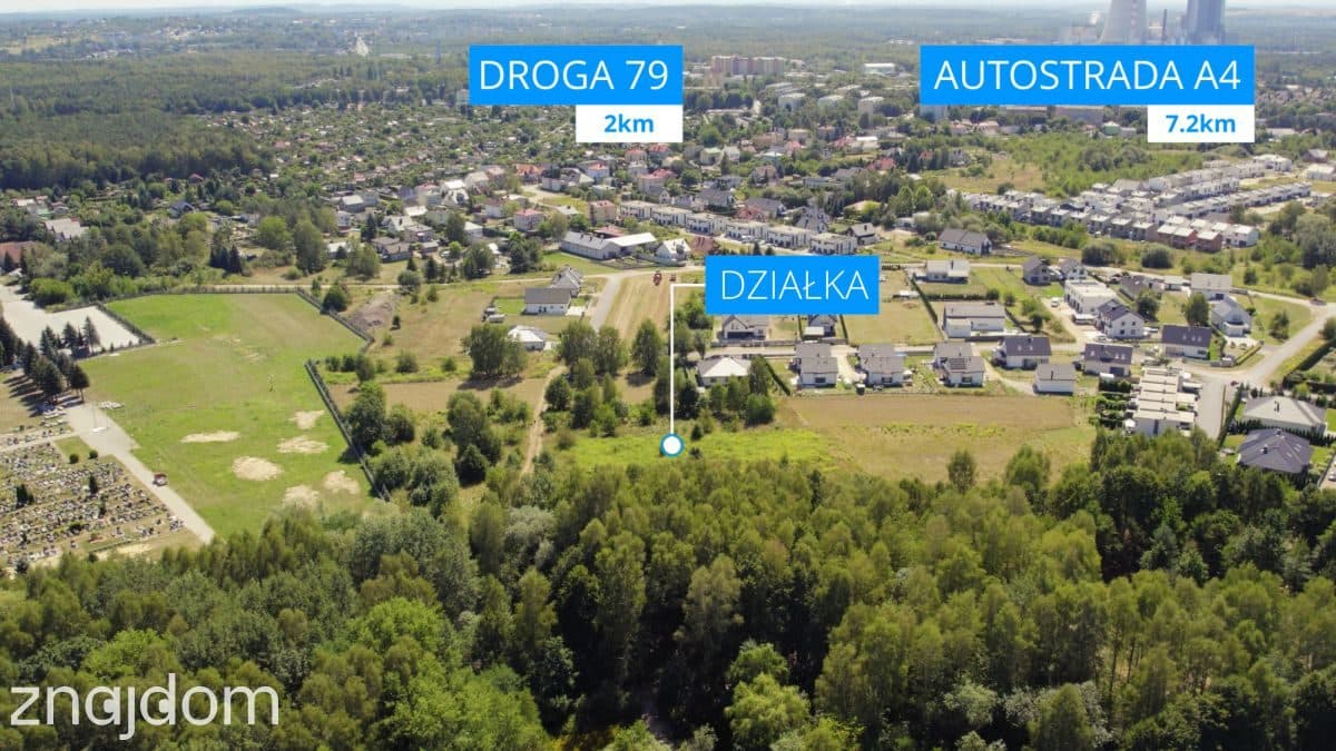 Działka budowlana Jaworzno ul. Lawendowa 1401m2 - zdjęcie 5