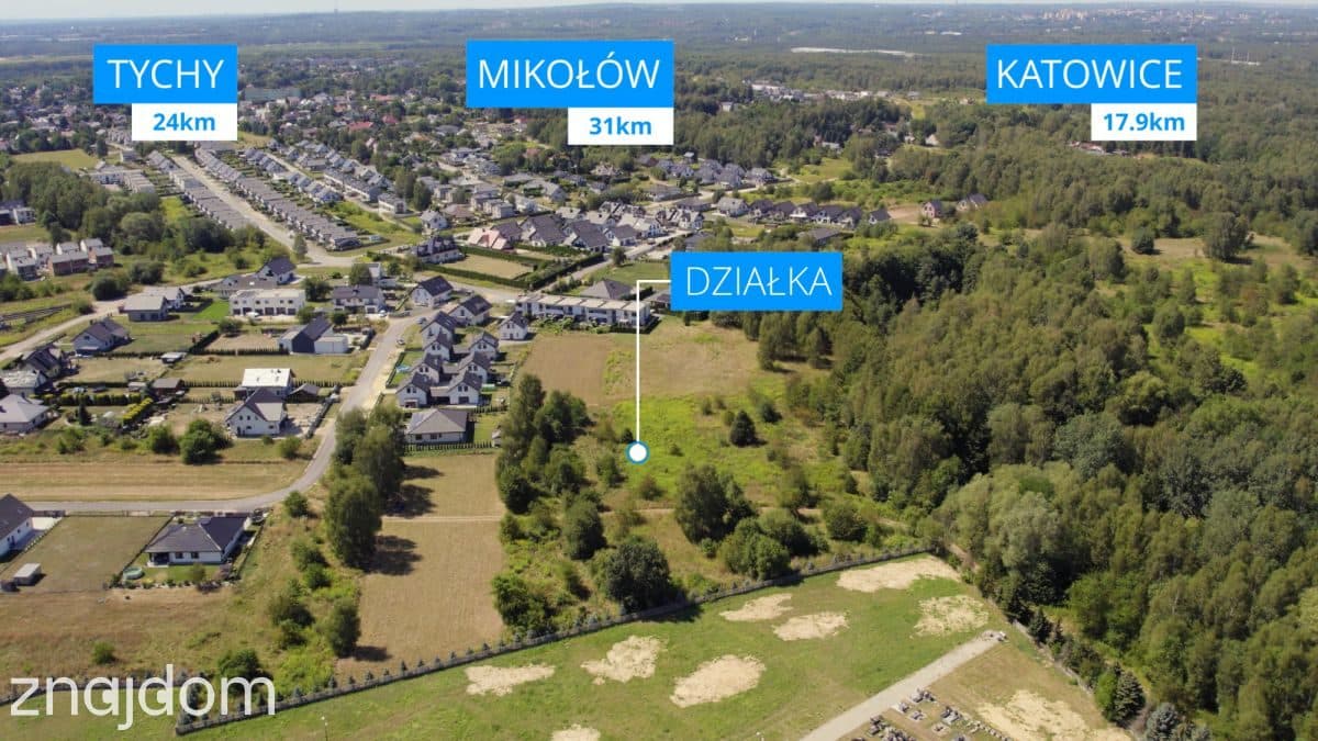 Działka budowlana Jaworzno ul. Lawendowa 1401m2 - zdjęcie 6