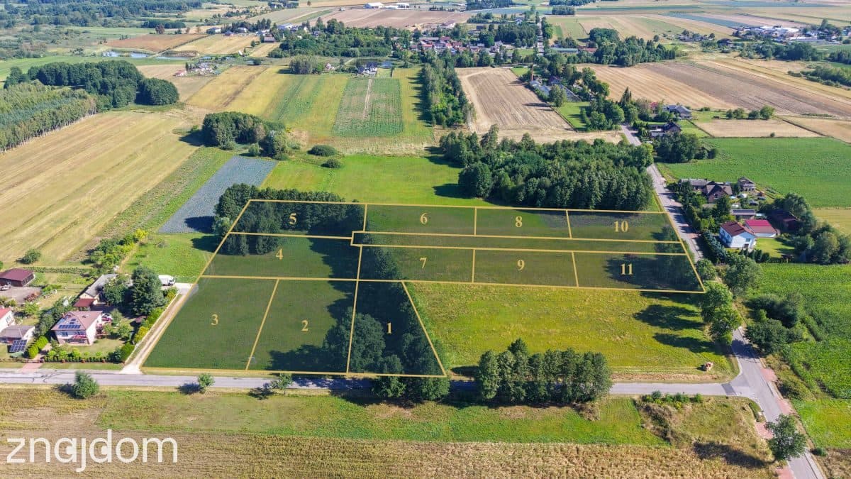 Budowlana 1116 m² pod dom jednorodzinny WZ
