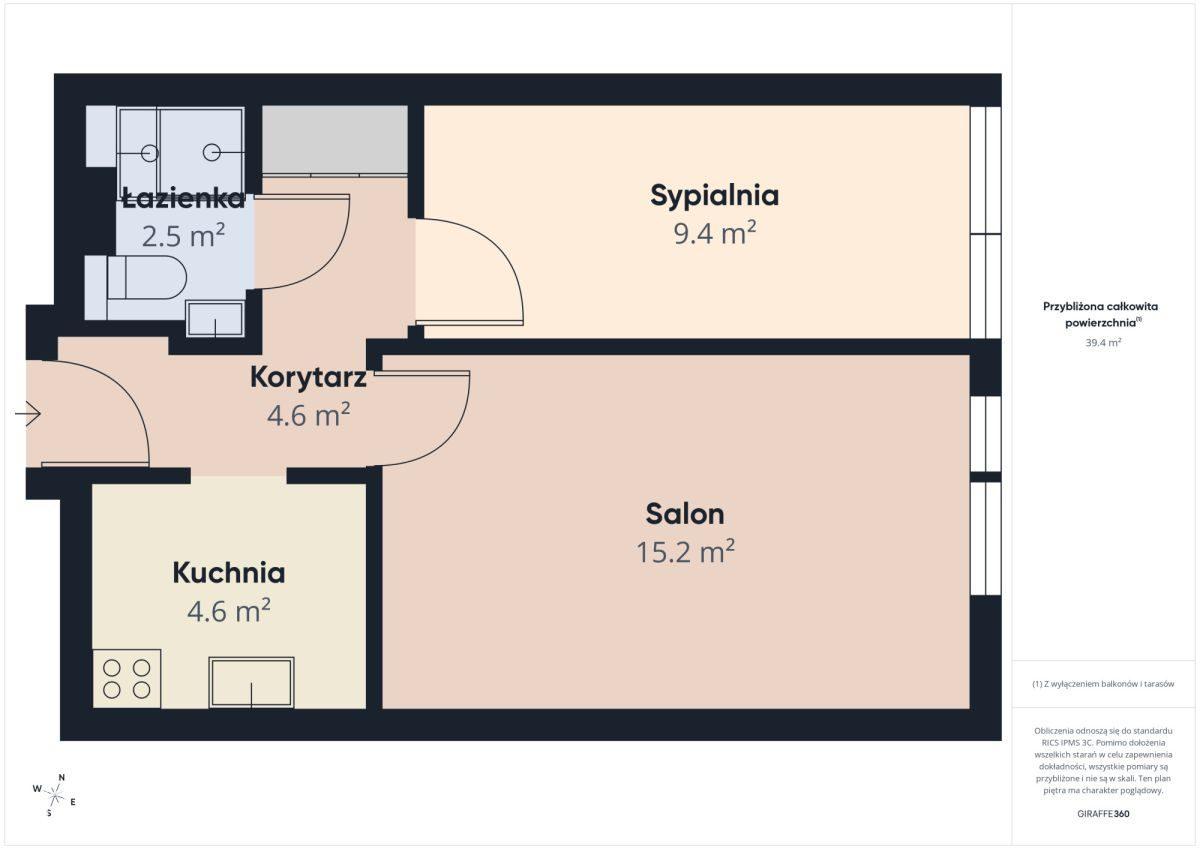 2-pokoje / Centrum Warszawy / Inwestycyjne -39,4m2 - zdjęcie 14
