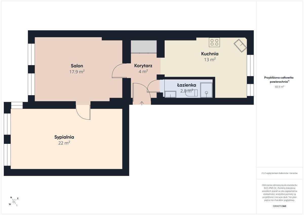 Przestronne 2 pokoje | 61 m² | Politechnika - zdjęcie 20