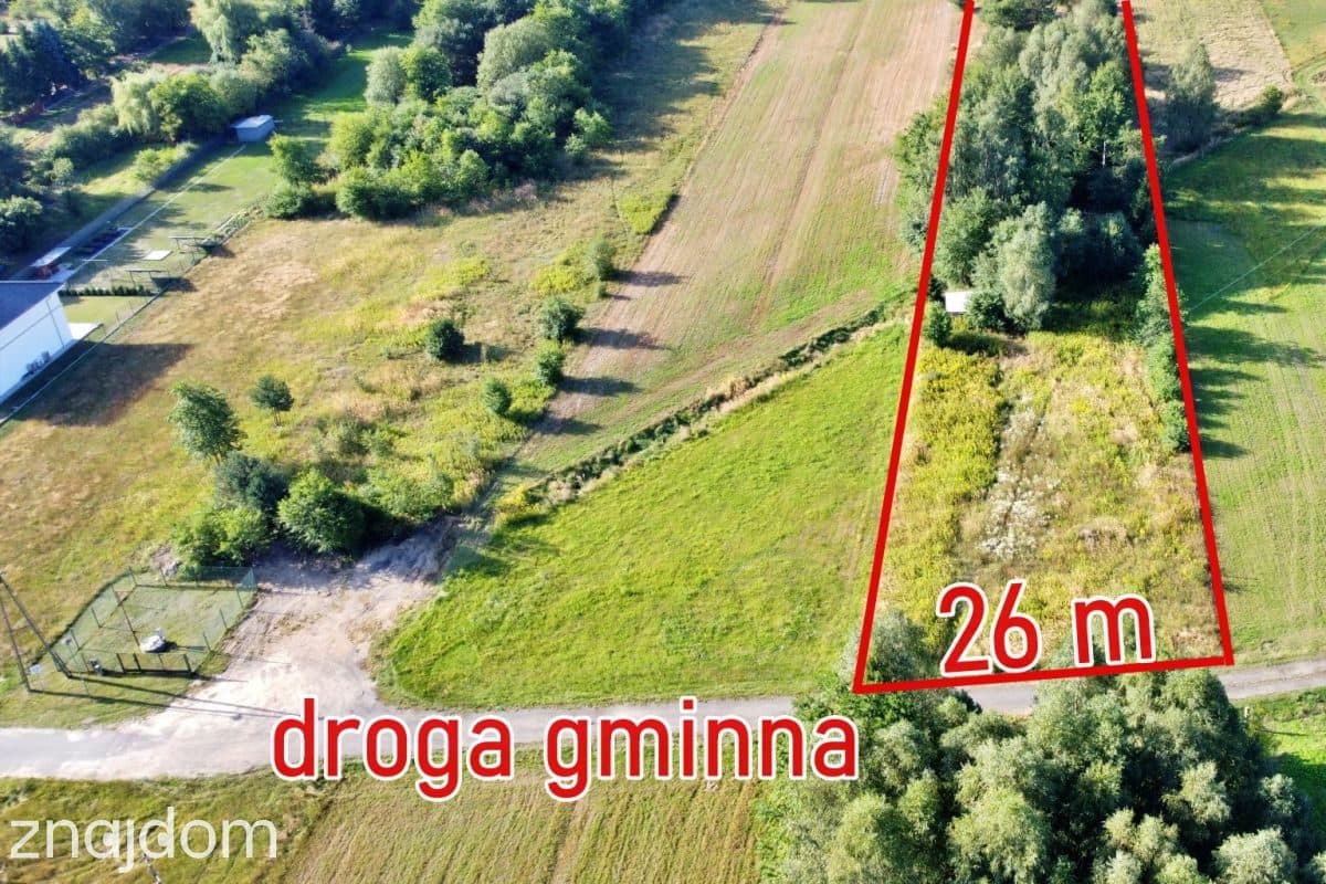 Działka rolna z około 30-letnim drzewostanem