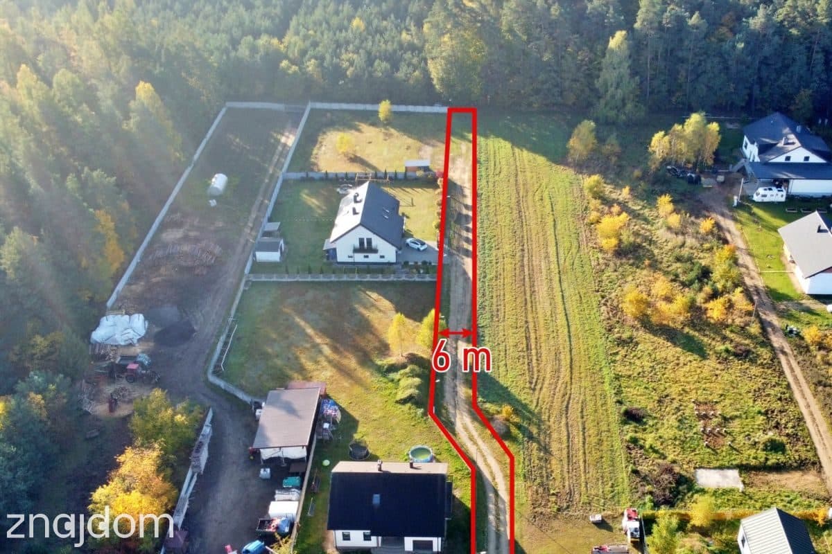 Kwadratowa działka przy lesie Blachownia 1300m2 - zdjęcie 3