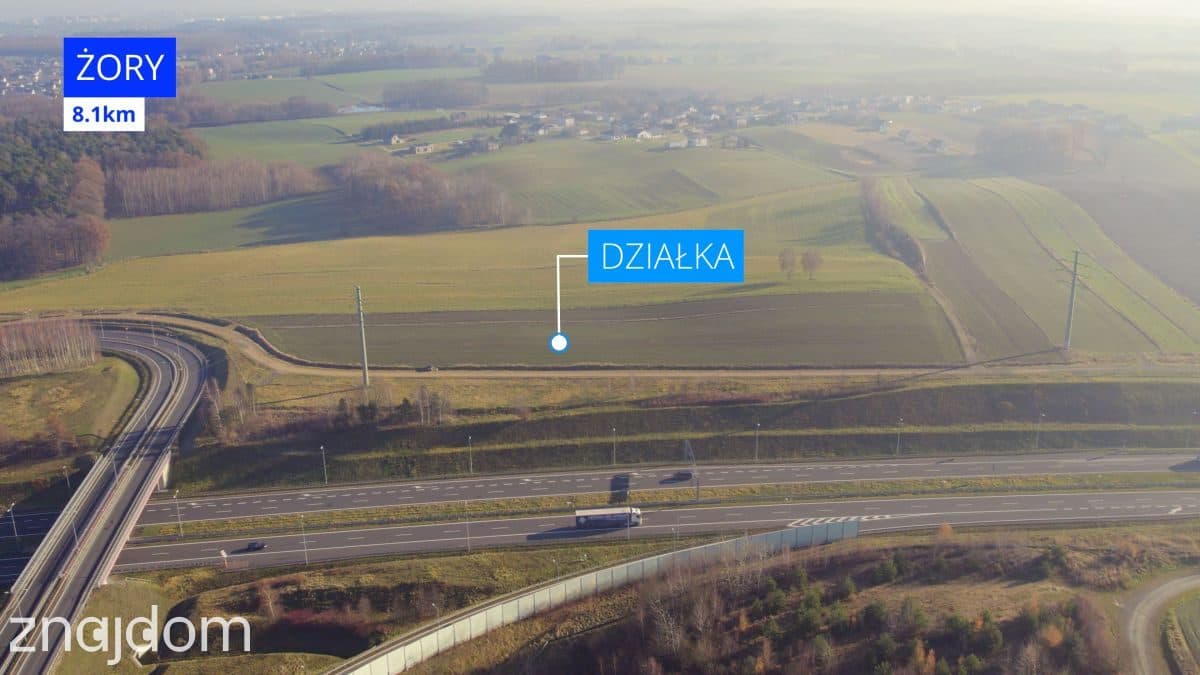 NOWA CENA! Duża działka przy zjeździe z A1 - zdjęcie 4