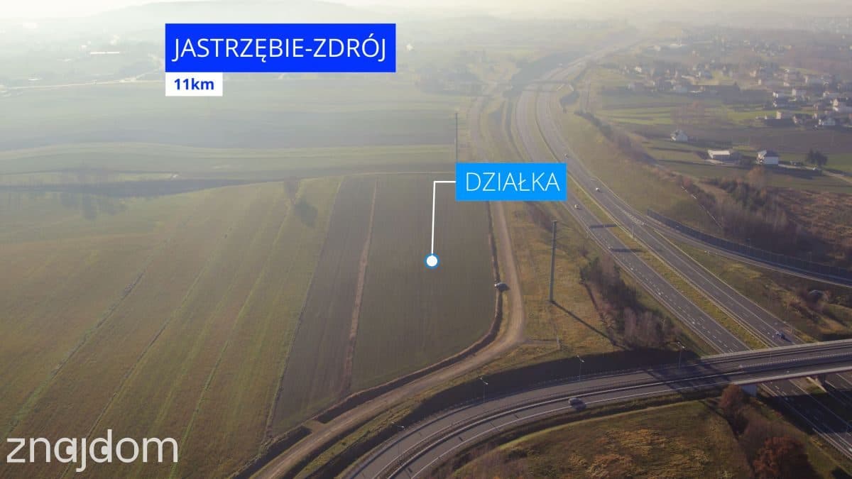 NOWA CENA! Duża działka przy zjeździe z A1 - zdjęcie 5
