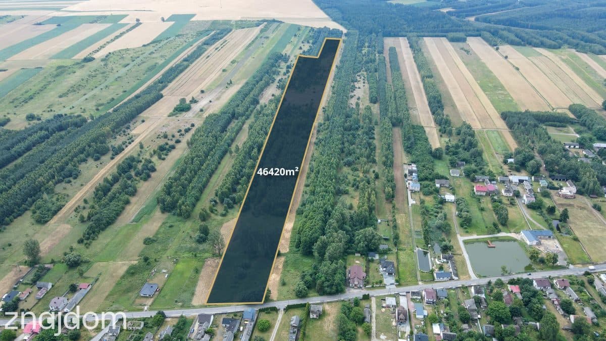 Działka 4,64 ha z częścią budowlaną | Gmina Mstów