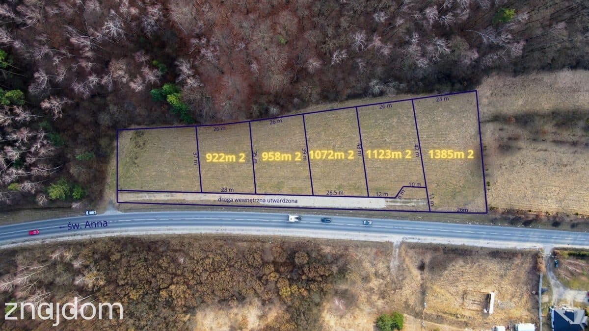 Działka widokowa przy lesie – Mstów, 958 m2 - zdjęcie 2