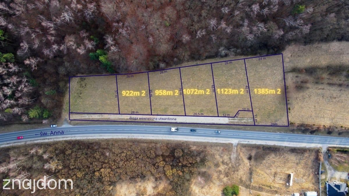 Działka widokowa przy lesie – Mstów, 922 m2 - zdjęcie 2